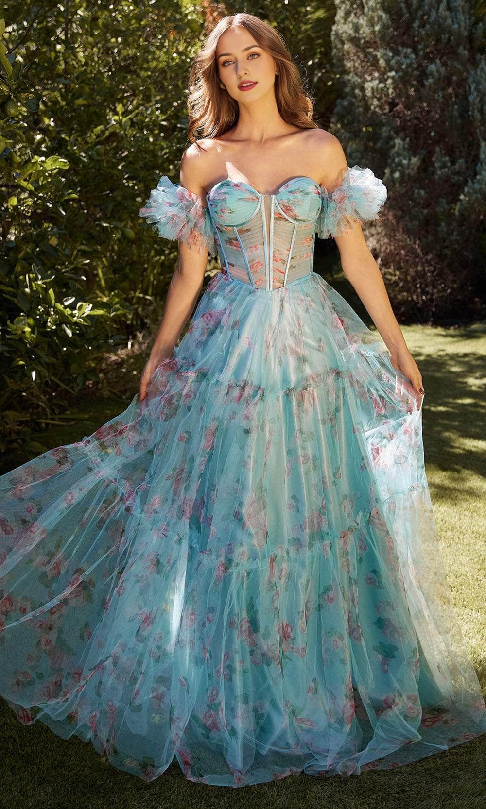 Formal Women's Dresses A-line/Princess Floral Print Sweetheart Evening Dress Floor Length Prom Dress Prom Dress Shops